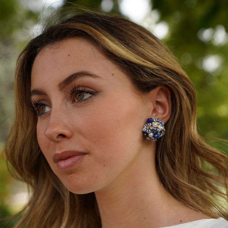 Traveller® Orecchini A Clip - Oro 22 Carati - Perla Bianco 16 Mm